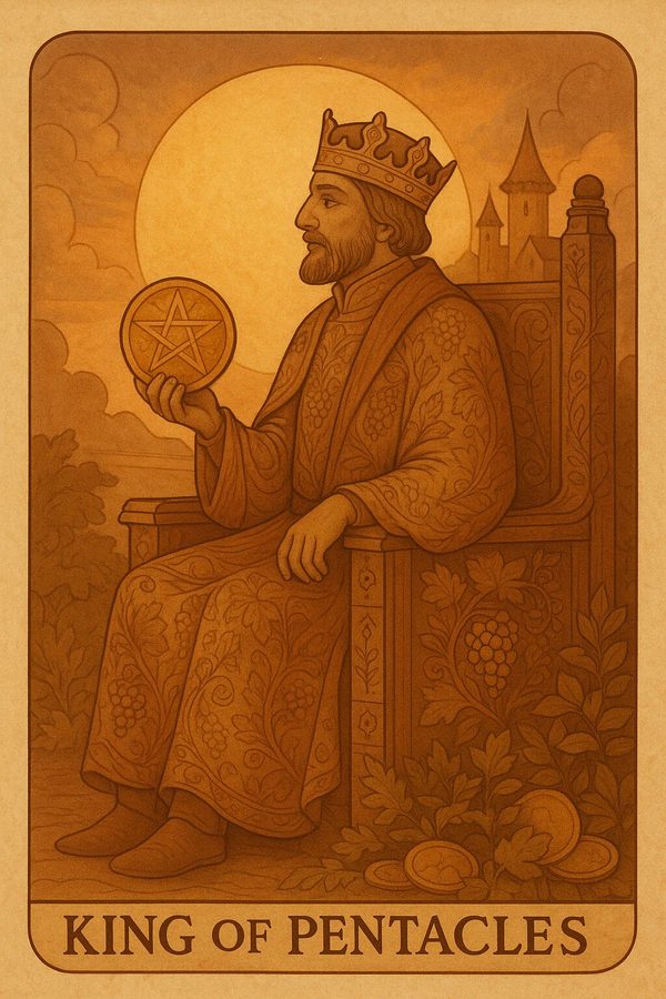 Король Пентаклей — карта Таро