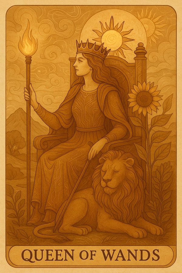 Королева Жезлов — карта Таро